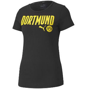 Camiseta Dortmund para mujer negra